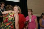 Judy Markell hugs Kendra Houghtaling